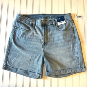 Old Navy WOW Light Blue Denim Jean Shorts Size 14 NWT